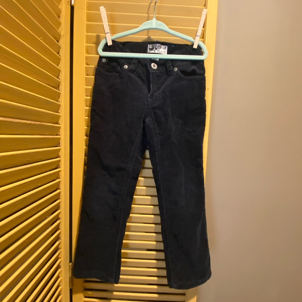 Black corduroy pants